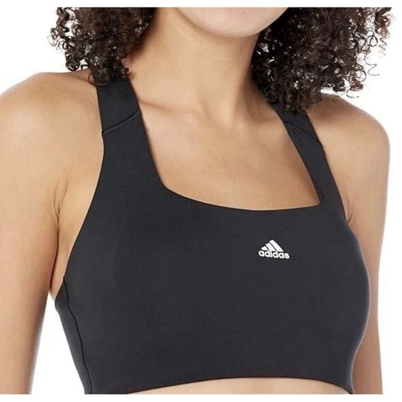adidas Other - adidas Womens Powerimpact Medium Support Training Bra Black/White XL A-C NWT